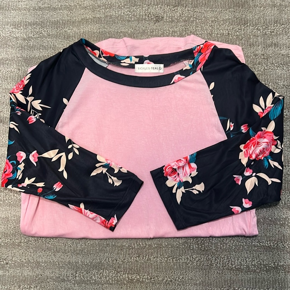 Floral Baseball T